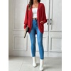 image:imageSidefeel Womens Oversized Cardigan Sweaters Boho Lightweight SweaterRed