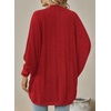 image:imageSidefeel Womens Oversized Cardigan Sweaters Boho Lightweight SweaterRed