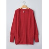 image:imageSidefeel Womens Oversized Cardigan Sweaters Boho Lightweight SweaterRed