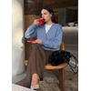 image:imageSidefeel Womens Oversized Fall Outfit Knit Cardigan SweatersAshleigh Blue