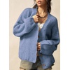 image:imageSidefeel Womens Oversized Fall Outfit Knit Cardigan SweatersAshleigh Blue