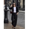 image:imageSidefeel Womens Oversized Fall Outfit Knit Cardigan SweatersBlack