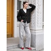 image:imageSidefeel Womens Oversized Fall Outfit Knit Cardigan SweatersBlack