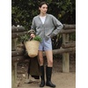 image:imageSidefeel Womens Oversized Fall Outfit Knit Cardigan SweatersGray