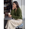 image:imageSidefeel Womens Oversized Fall Outfit Knit Cardigan SweatersGreen