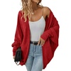 image:imageSidefeel Womens Oversized Cardigan Sweaters Boho Lightweight SweaterRed