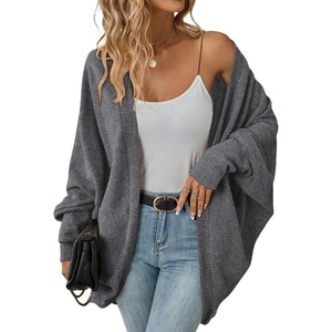 image:imageSidefeel Womens Oversized Cardigan Sweaters Boho Lightweight SweaterGrey