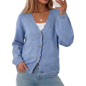 image:imageSidefeel Womens Oversized Fall Outfit Knit Cardigan SweatersAshleigh Blue