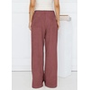 image:imageSidefeel Corduroy Pants Women Wide Leg High Waisted Drawstring Baggy PantsBrick Red