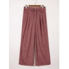 image:imageSidefeel Corduroy Pants Women Wide Leg High Waisted Drawstring Baggy PantsBrick Red