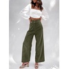 image:imageSidefeel Corduroy Pants Women with Pockets 2026 Fall ClothesArmy Green