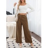 image:imageSidefeel Corduroy Pants Women with Pockets 2026 Fall ClothesBrown