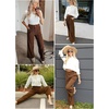 image:imageSidefeel Corduroy Pants Women with Pockets 2026 Fall ClothesBrown
