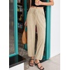image:imageSidefeel Womens Drawstring Corduroy Barrel PantsApricot