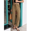 image:imageSidefeel Womens Drawstring Corduroy Barrel PantsKhaki