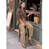 image:imageSidefeel Womens Drawstring Corduroy Barrel PantsKhaki