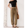 image:imageSidefeel Womens Drawstring Corduroy Barrel PantsKhaki