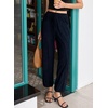 image:imageSidefeel Womens Drawstring Corduroy Barrel PantsNavy Blue