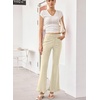 image:imageSidefeel Womens High Waisted Ruffle Flare Corduroy PantsApricot