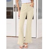 image:imageSidefeel Womens High Waisted Ruffle Flare Corduroy PantsApricot