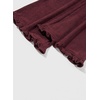 image:imageSidefeel Womens High Waisted Ruffle Flare Corduroy PantsBurgundy