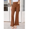 image:imageSidefeel Womens High Waisted Ruffle Flare Corduroy PantsGold Flame