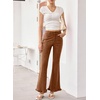 image:imageSidefeel Womens High Waisted Ruffle Flare Corduroy PantsGold Flame