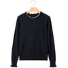 image:imageSidefeel Womens Ruffle Mock Neck Pullover SweatersBlack