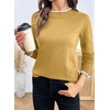 image:imageSidefeel Womens Ruffle Mock Neck Pullover SweatersGinger
