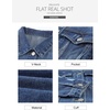 image:imageSidefeel Denim Jacket for Women Cropped Jean Jacket Trendy ShacketA 1 Blue