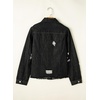 image:imageSidefeel Denim Jacket for Women Cropped Jean Jacket Trendy ShacketDeep Black