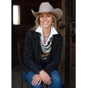 image:imageSidefeel Denim Jacket for Women Oversized Ruffle Jean Jacket ShacketBlack