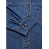 image:imageSidefeel Women Denim Shirts Oversized Long Sleeve Button Down Blouse TopBlue