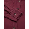 image:imageSidefeel Women Denim Shirts Oversized Long Sleeve Button Down Blouse TopBurgundy