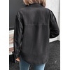 image:imageSidefeel Women Denim Shirts Oversized Long Sleeve Button Down Blouse TopGray