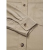 image:imageSidefeel Women Denim Shirts Oversized Long Sleeve Button Down Blouse TopKhaki