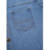 image:imageSidefeel Women Denim Shirts Oversized Long Sleeve Button Down Blouse TopLight Blue