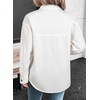 image:imageSidefeel Women Denim Shirts Oversized Long Sleeve Button Down Blouse TopWhite