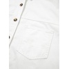 image:imageSidefeel Women Denim Shirts Oversized Long Sleeve Button Down Blouse TopWhite