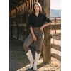 image:imageSidefeel Womens Long Sleeve Button Down Collared Denim ShirtBlack
