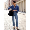 image:imageSidefeel Womens Long Sleeve Button Down Collared Denim ShirtBluing
