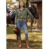 image:imageSidefeel Womens Long Sleeve Button Down Collared Denim ShirtGreen