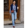image:imageSidefeel Womens Long Sleeve Button Down Collared Denim ShirtIceland Blue