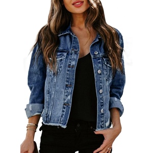 image:imageSidefeel Denim Jacket for Women Cropped Jean Jacket Trendy ShacketBluing