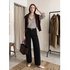 image:imageSIDEFEEL Jeans for Women Wide Leg Stretchy Barrel JeansBlack