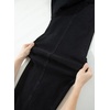 image:imageSIDEFEEL Jeans for Women Wide Leg Stretchy Barrel JeansBlack