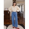 image:imageSIDEFEEL Jeans for Women Wide Leg Stretchy Barrel JeansLight Blue