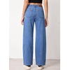 image:imageSIDEFEEL Jeans for Women Wide Leg Stretchy Barrel JeansLight Blue