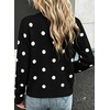image:imageSidefeel Cardigan Sweaters for Women Printed Cropped SweaterA Black