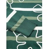image:imageSidefeel Womens 3D Floral Long Sleeve Crewneck Striped SweatersGreen Stripe